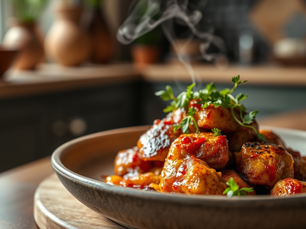 Alitas de pollo BBQ cubeta