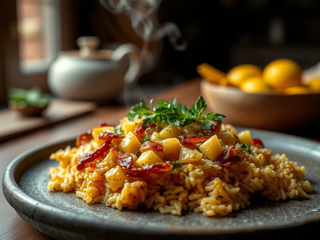 Arroz con costillejas