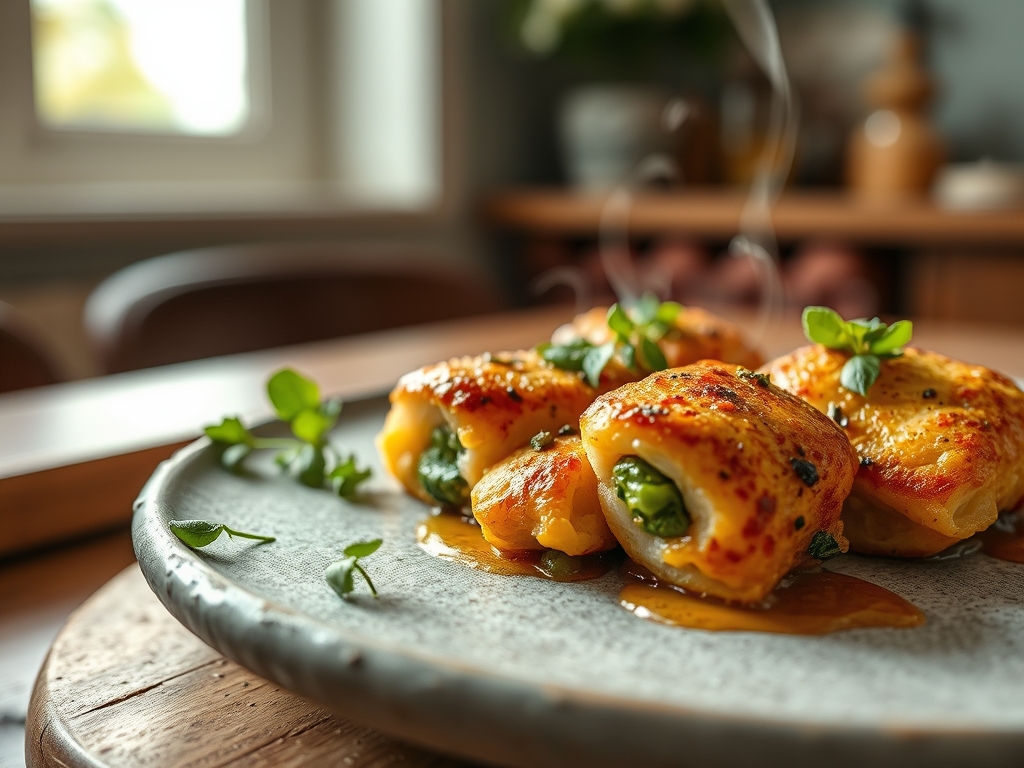 Brochetas de pollo y verdura