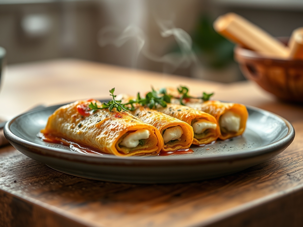 Canelones de espinacas y ricotta