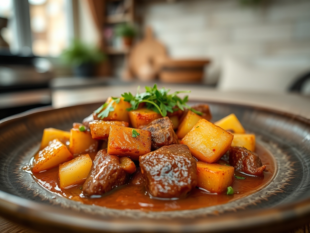 Estofado de patatas con carne