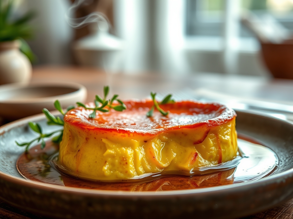 Flan de huevo casero molde